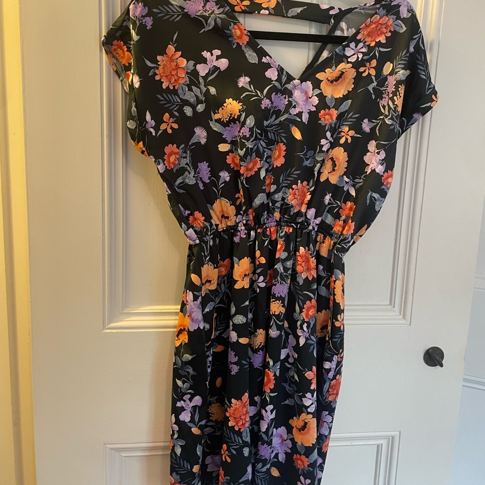 Hippie rose floral dress